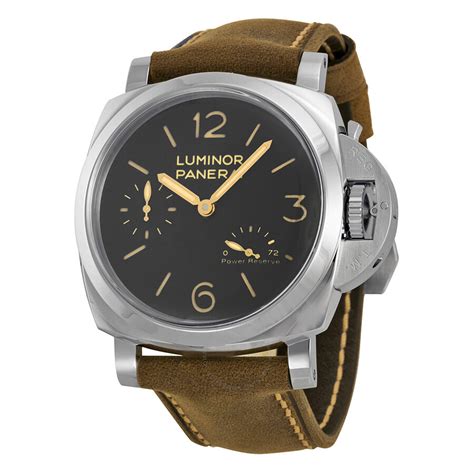 Panerai Luminor 1950 Power Reserve Black Dial Men's Watch .